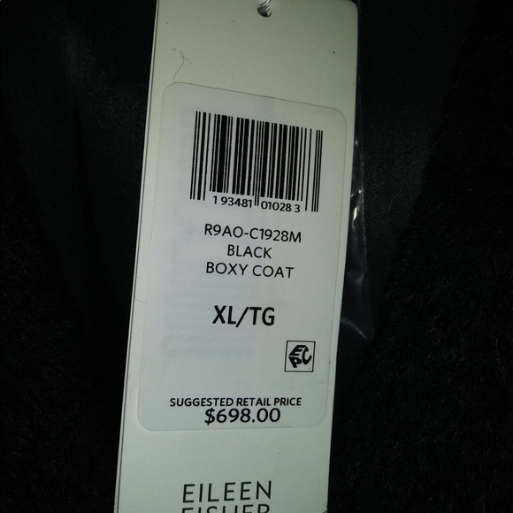 NEW! Eileen Fisher Boxy Alpaca Coat - Picture 3 of 7